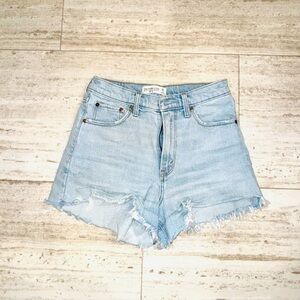 Abercrombie & Fitch Light Blue Jean Shorts